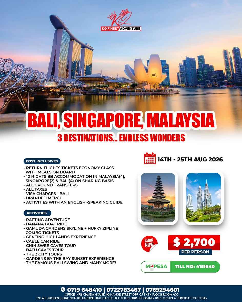 BALI,SINGAPORE,MALAYSIA 3 DESTINATION 